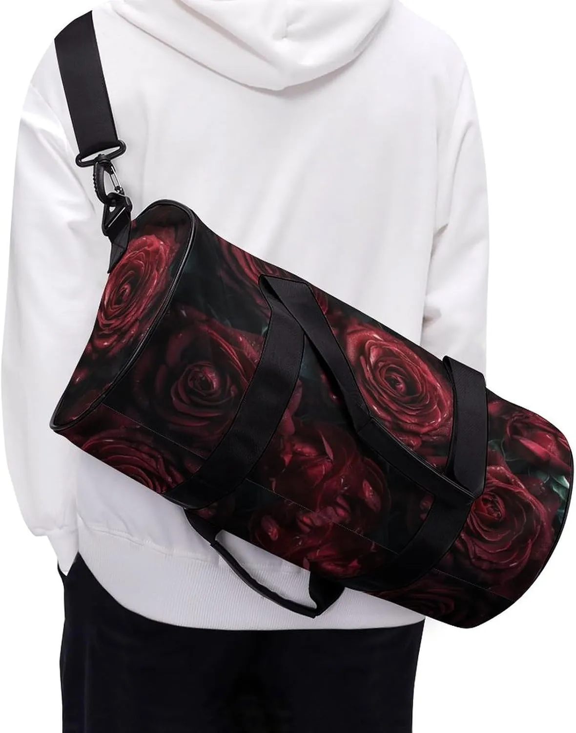 Sports Gym Bag for Women Men Travel Duffel Bag Tote Weekender Bag Handful of Fresh Flowers Carry on Overnight Bag for Travel Swimming Fitness Workout Sports Duffle Bag