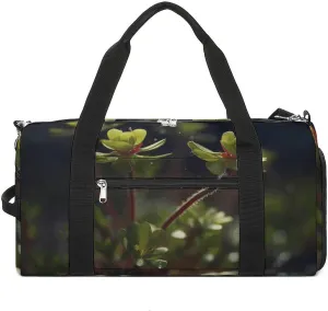 Sports Gym Bag for Women Men with Shoe And Wet Compartment Travel Duffel Bag Plants Growing in The Ground Weekender Bag Carry on Overnight Bag for Swimming Fitness Workout Sport Duffle Bag