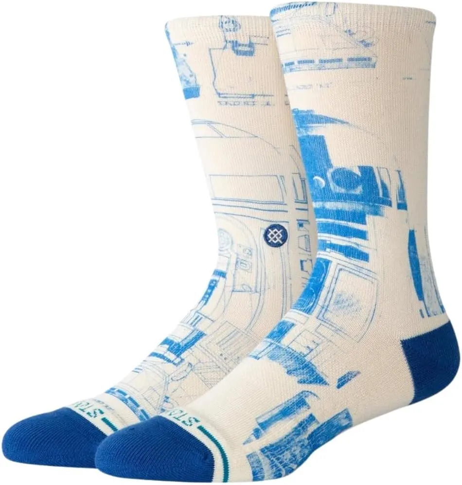 Stance Unisex R2 D2 Sw Crew Canvas MD (US Men's Shoe 6-8.5, Women's Shoe 8-10.5) One Size