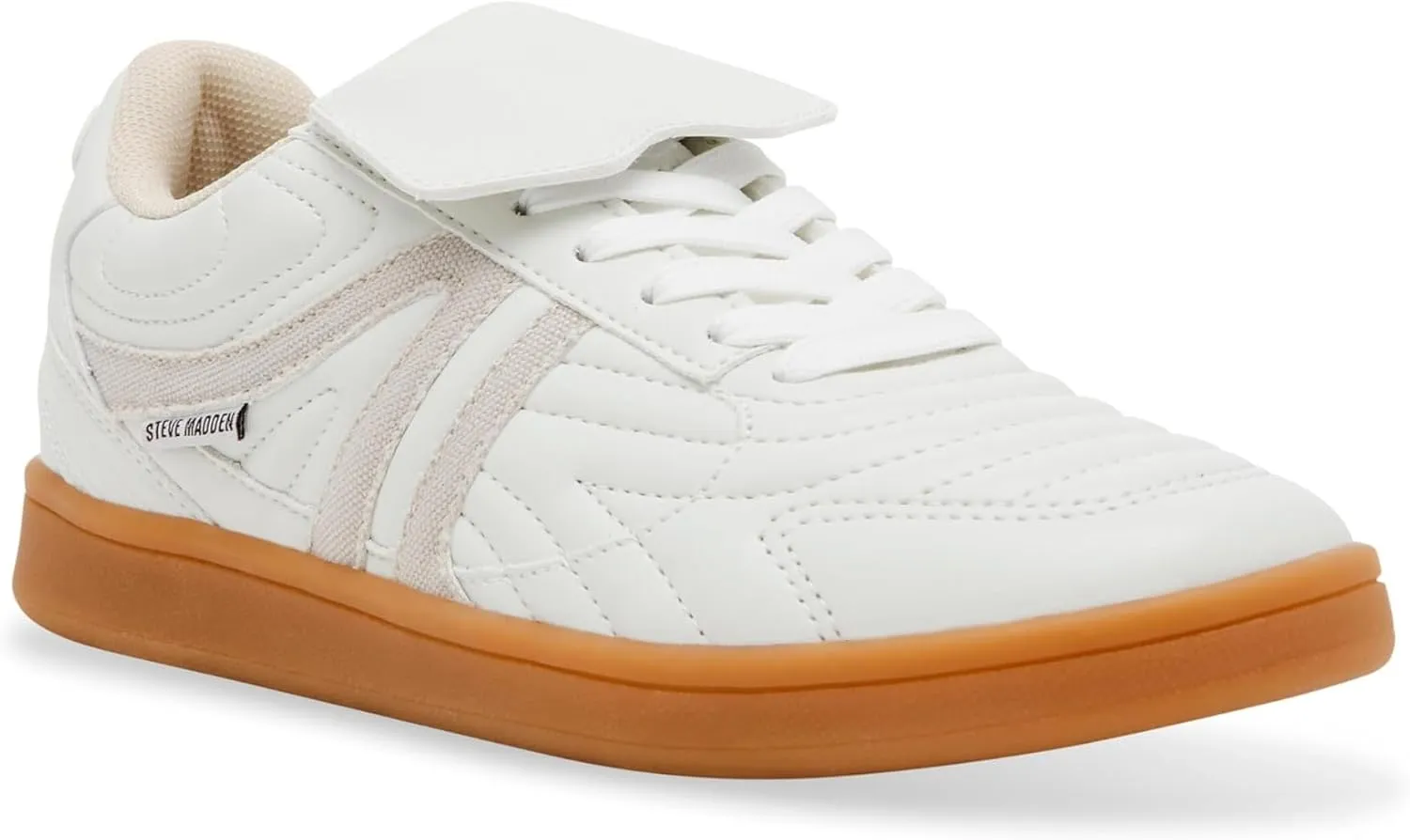 Steve Madden Women's Madrid Sneaker, White, 8