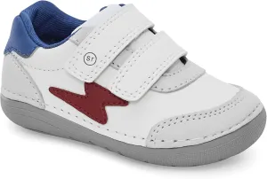 Stride Rite Baby Boys SM Kennedy Athletic Sneaker, White Multi, 3 Wide Infant