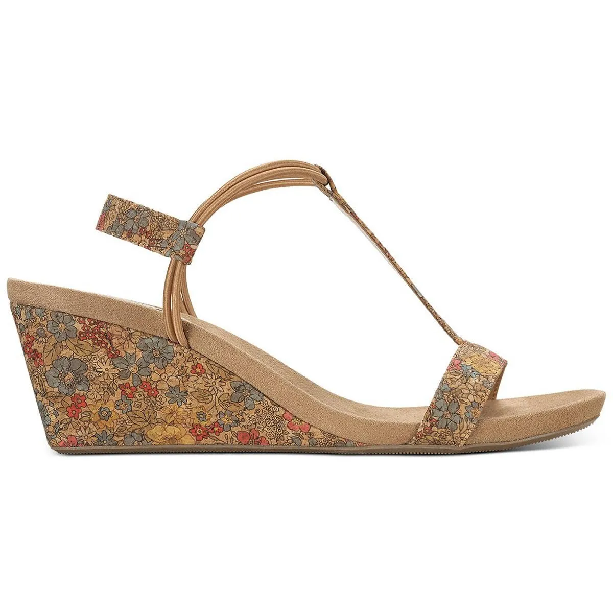 Style & Co. Womens Mulan Cork Wedge Sandals Tan 8 Medium (B,M)