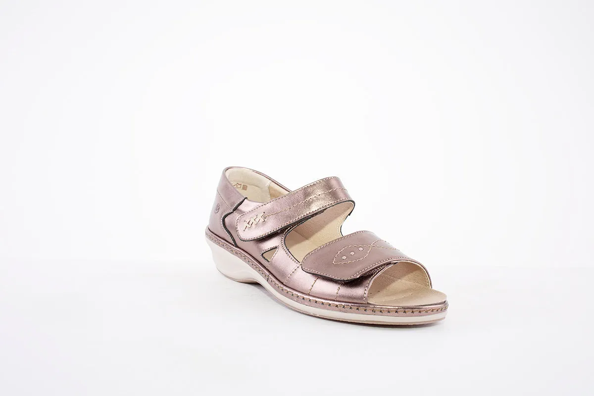 SUAVE - 6020 92 LOW WEDGE HEEL-IN SANDAL - BRONZE