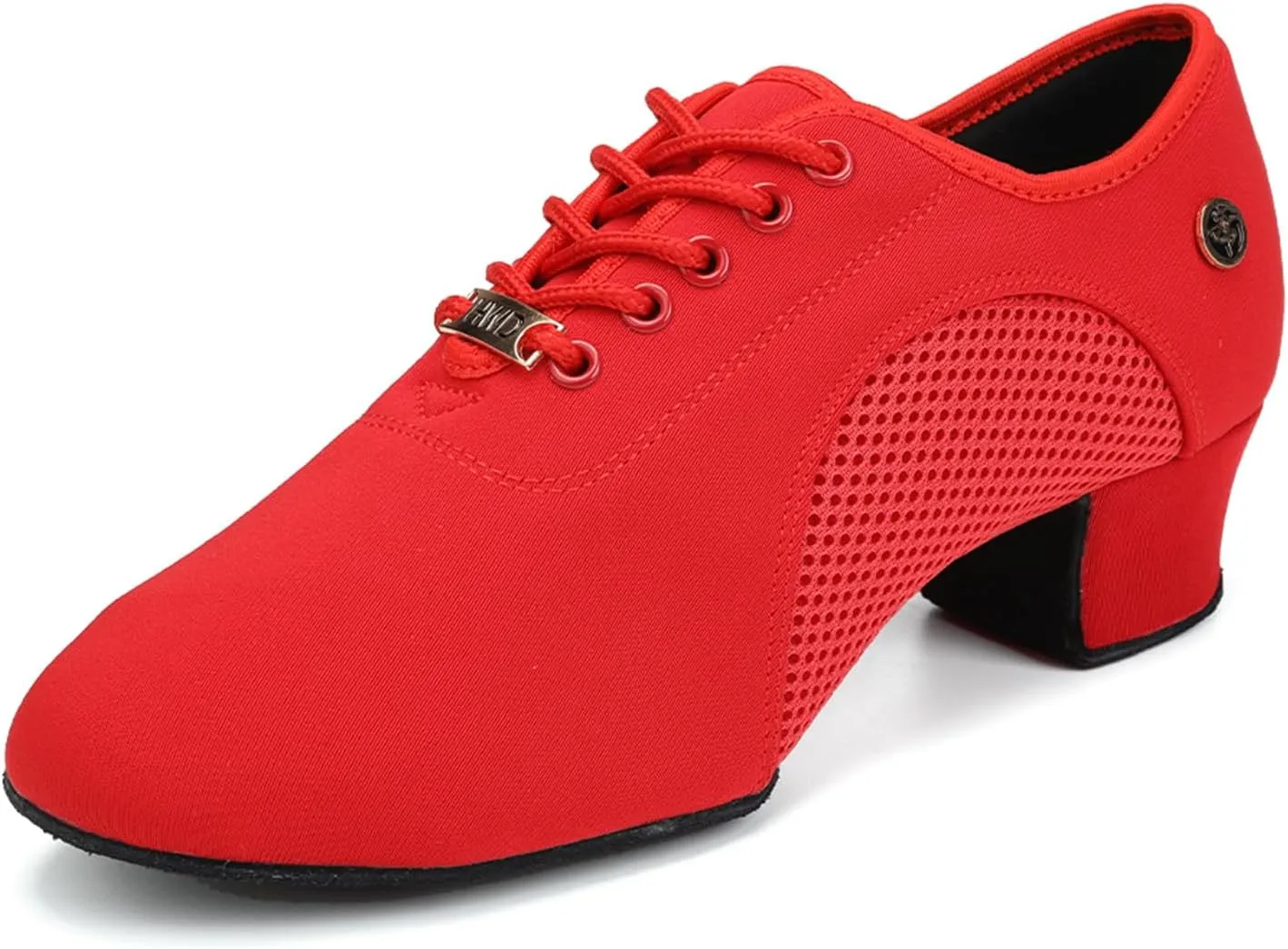SWDZM Women's Latin Dance Shoes Lace-up Ballroom Modern Salsa Rhythm Teaching Practice Dance Shoes,Model RY1801
