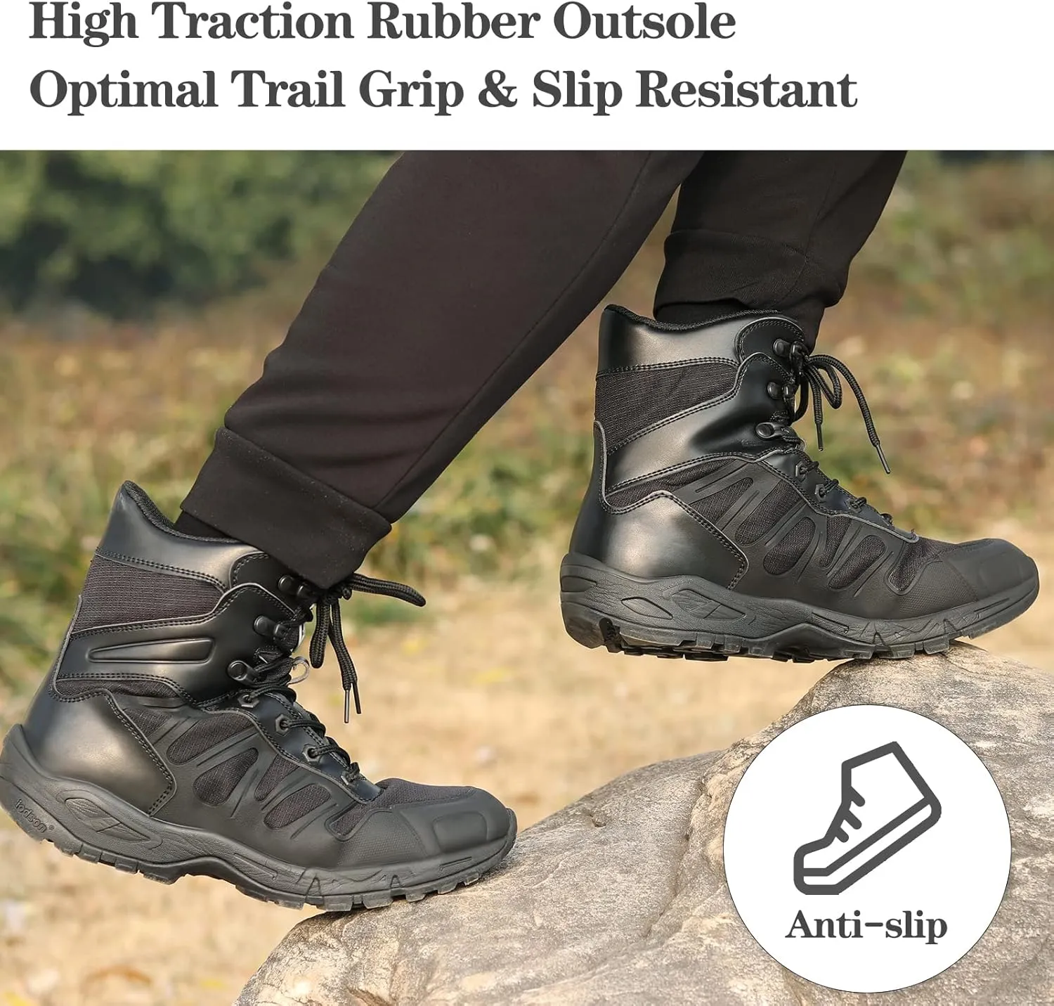 Tactical Work Boots For Men, Lightweight Military Combat Boots, Breathable Duty Boots Jungle Boots Desert Boots