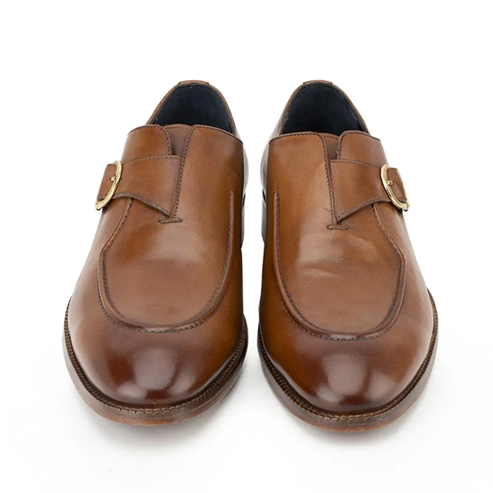 Tan Classic Welted Single Monk