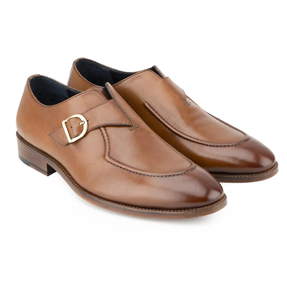 Tan Classic Welted Single Monk
