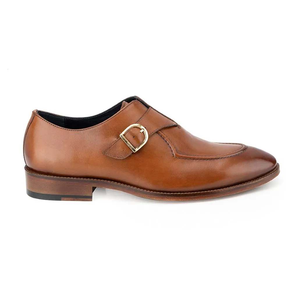Tan Classic Welted Single Monk