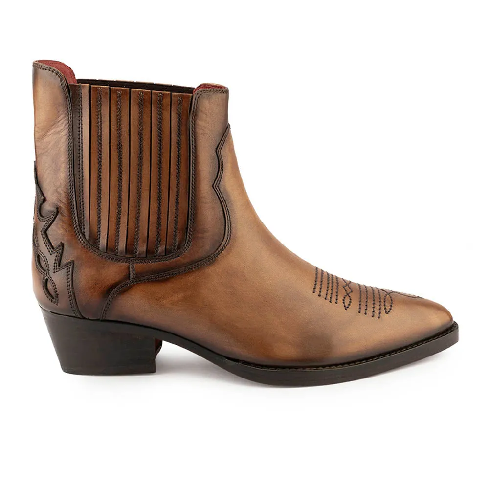 Tan Patina Classic Cowboy Boots