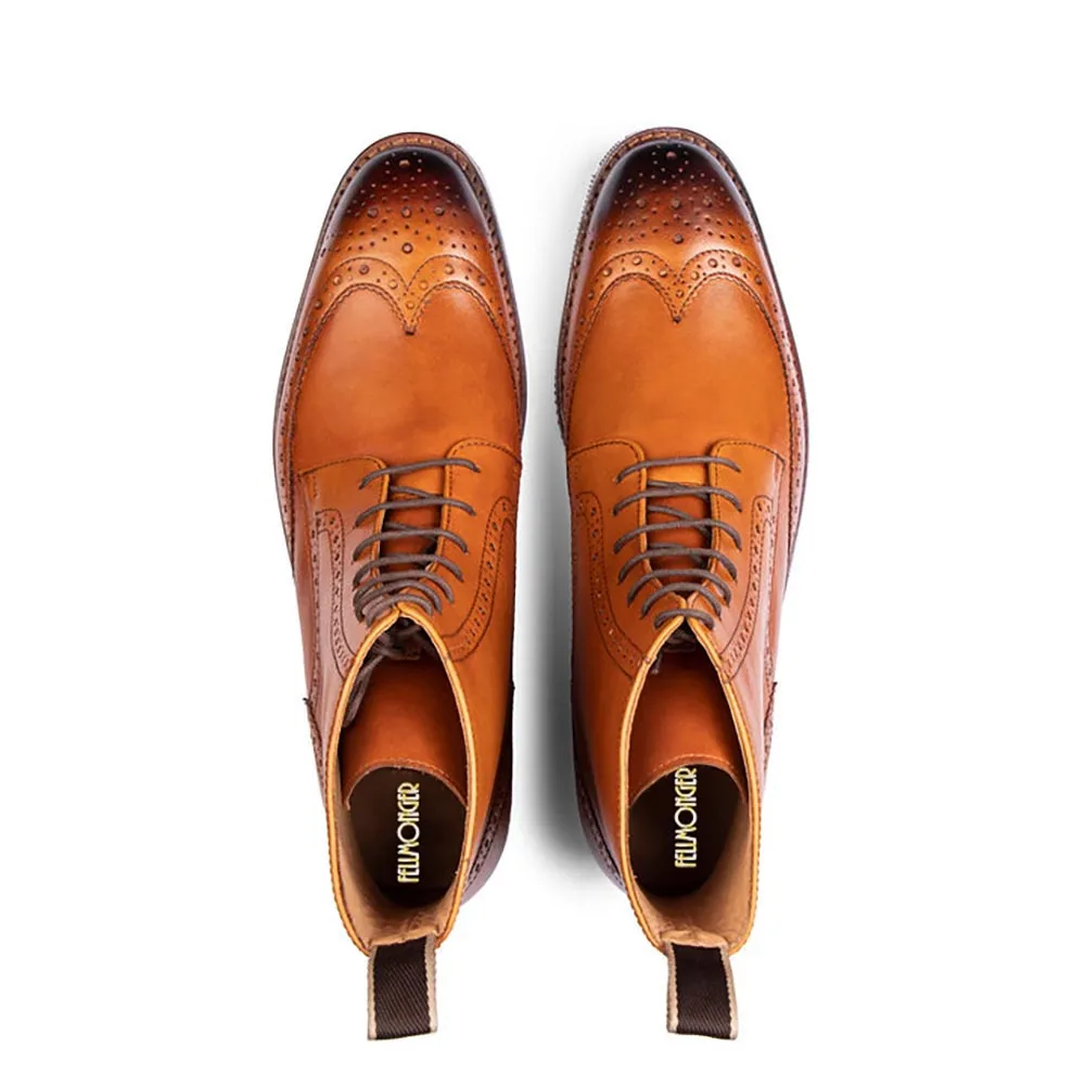 Tan Wingcap Classic Boots