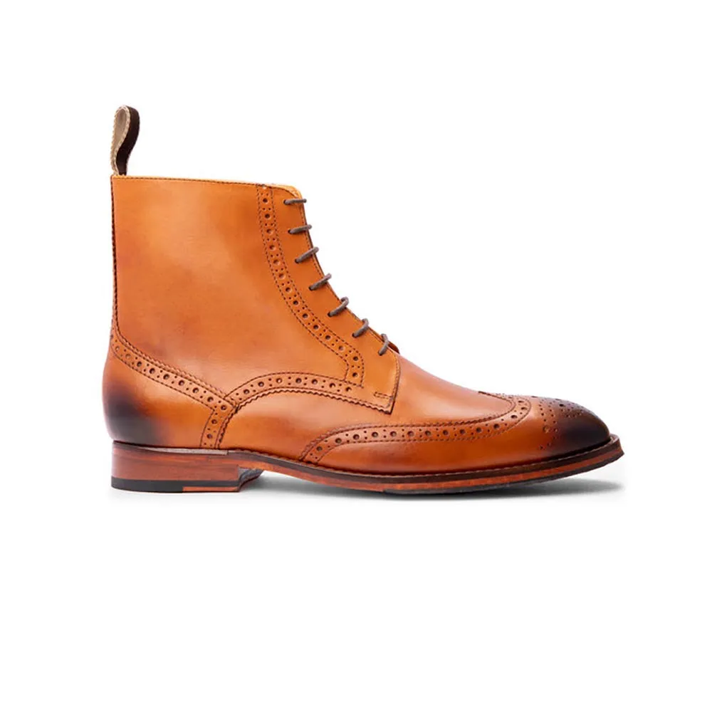 Tan Wingcap Classic Boots