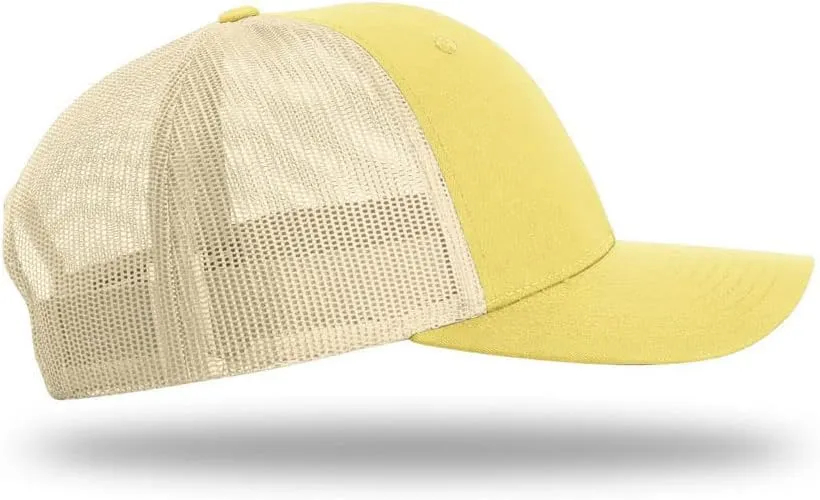 The Hat Pros | Richardson 115 Low-Profile Classic Trucker Snapback Hat Bundle with THP Hat & Clothing Brush