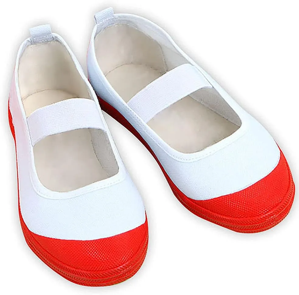 Tkieio Cosplay Shoes Nene Yashiro Cosplay Shoes Prop White-red Dance Shoes Halloween