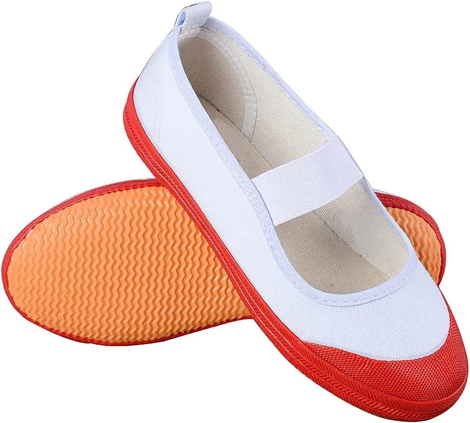 Tkieio Cosplay Shoes Nene Yashiro Cosplay Shoes Prop White-red Dance Shoes Halloween