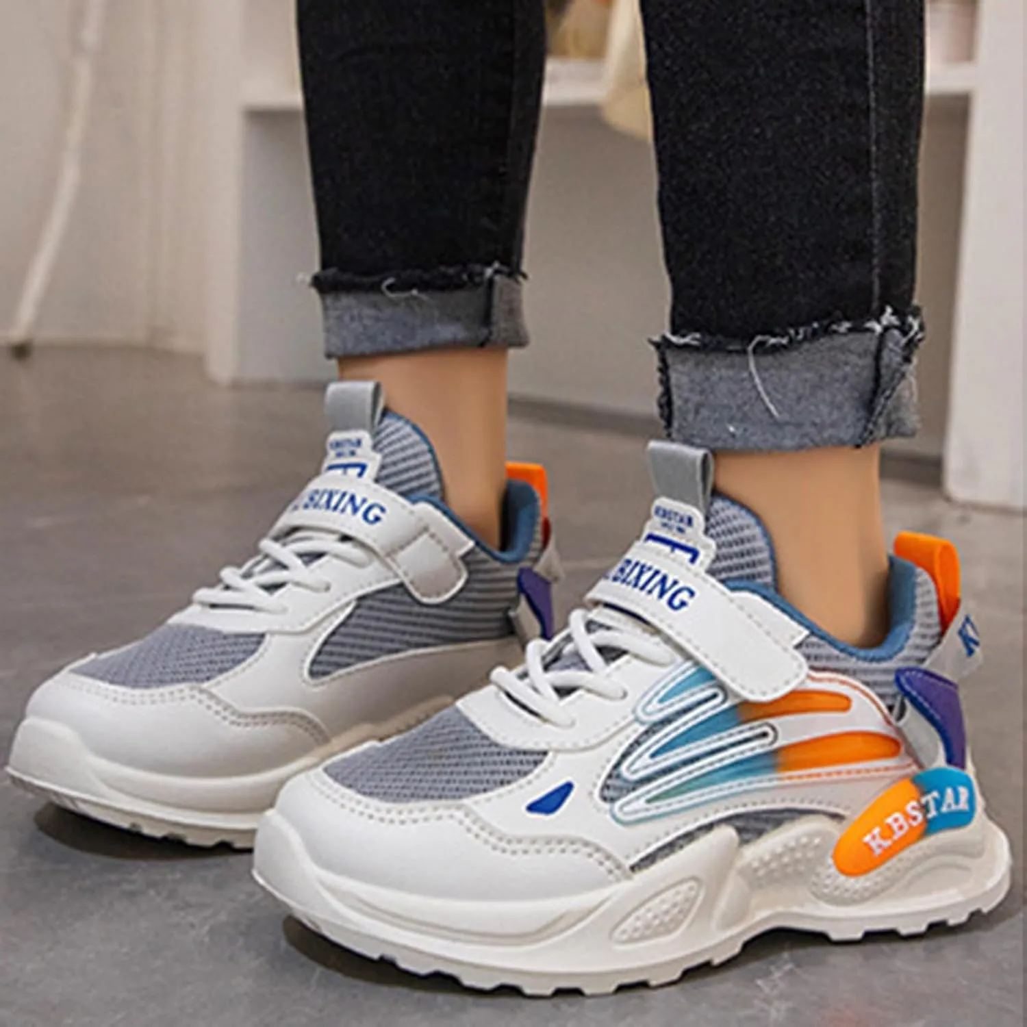 Toddler Big Kids Shoes Boys Girls Breathable Sneakers Athletic Running Shoes Casual White Sports Kid Girl