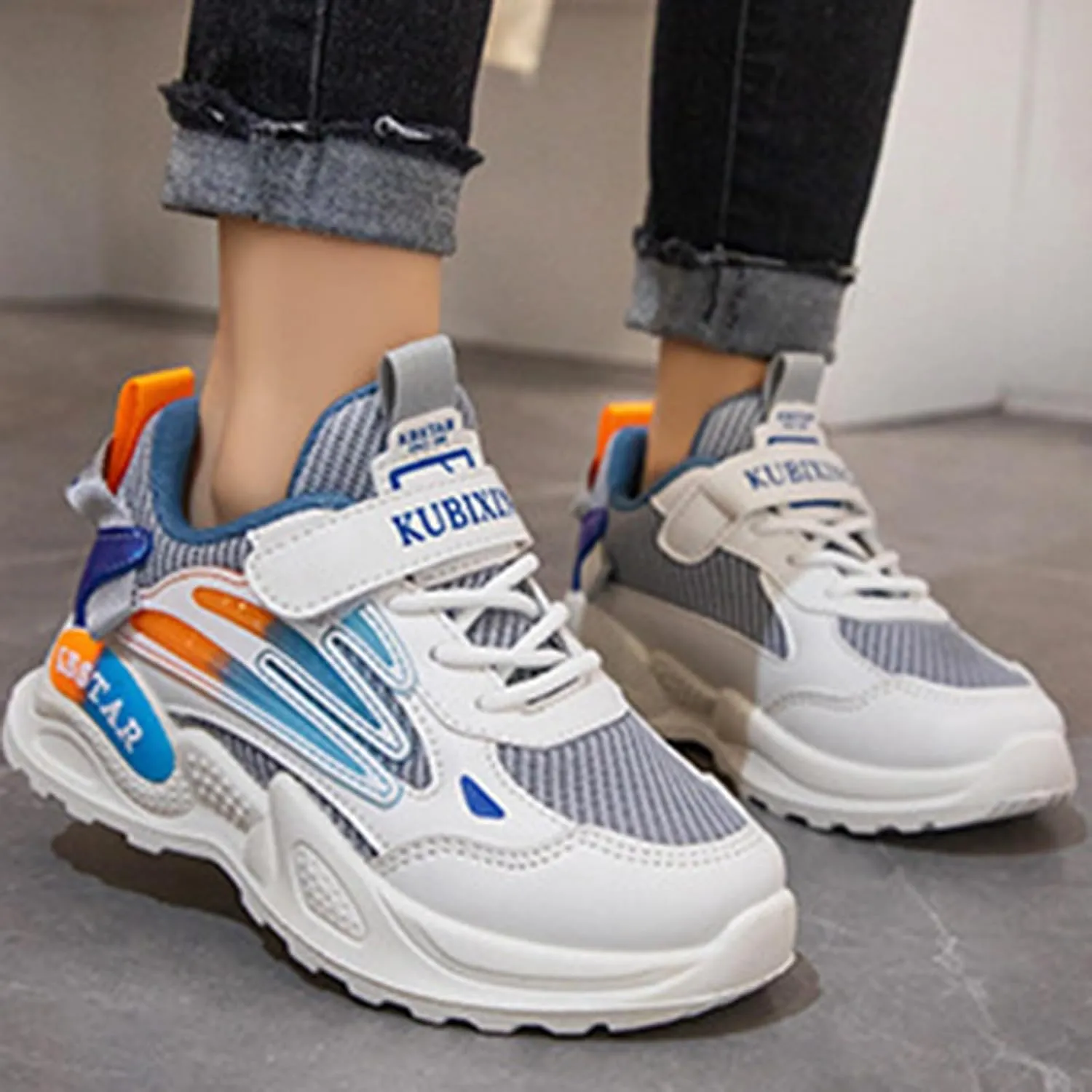 Toddler Big Kids Shoes Boys Girls Breathable Sneakers Athletic Running Shoes Casual White Sports Kid Girl