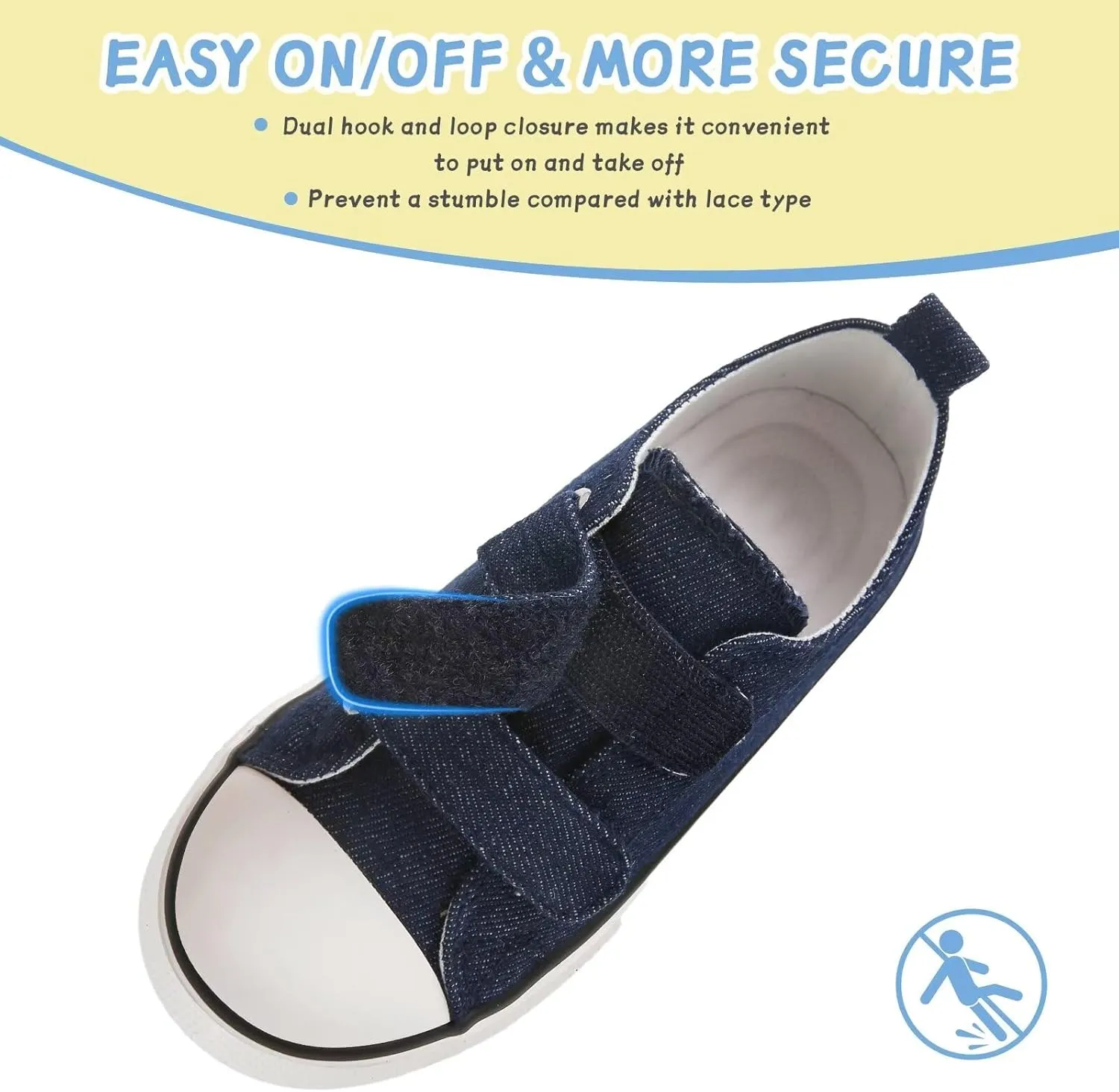 Toddler Canvas Shoes Girls High Top Sneakers Little Big Kids Boys Walking Cushioned Shoes Toddler 8-Big Kid 3