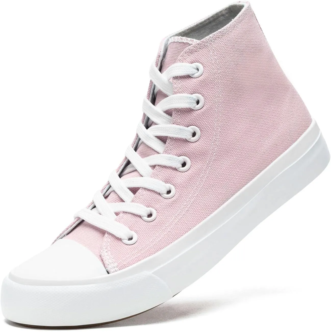 Toddler Sneakers for Girls Boys High Top Kids Lace Up Canvas Fashion Shoes Comfortable Classic Casual Running Walking Shoe