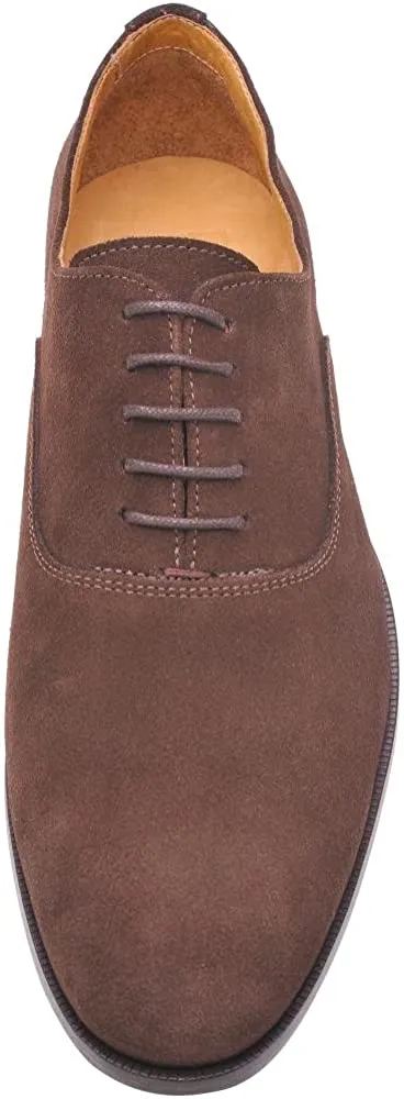 TOE OXFORD DRESS Best priced MEN'S BROWN KINGS PAIR SHOES CLASSIC THE PLAIN DEUCE SUEDE Remote-controlled OF
