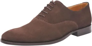 TOE OXFORD DRESS Best priced MEN'S BROWN KINGS PAIR SHOES CLASSIC THE PLAIN DEUCE SUEDE Remote-controlled OF