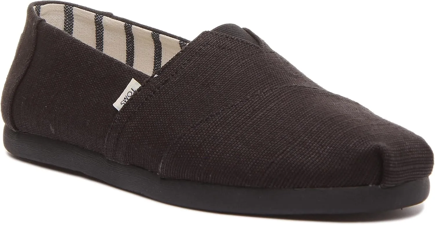 TOMS Alpargata CloudBound Black/Black Heritage Canvas 9 D (M)