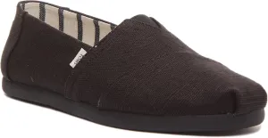 TOMS Alpargata CloudBound Black/Black Heritage Canvas 9 D (M)