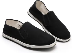 Traditional Chinese Handmade Cloth Shoes and kung fu Shoes Black