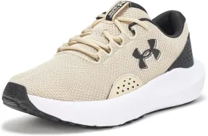 Under Armour Men's Charged Surge 4 Sneaker, Khaki Base/Black/Black, 8.5