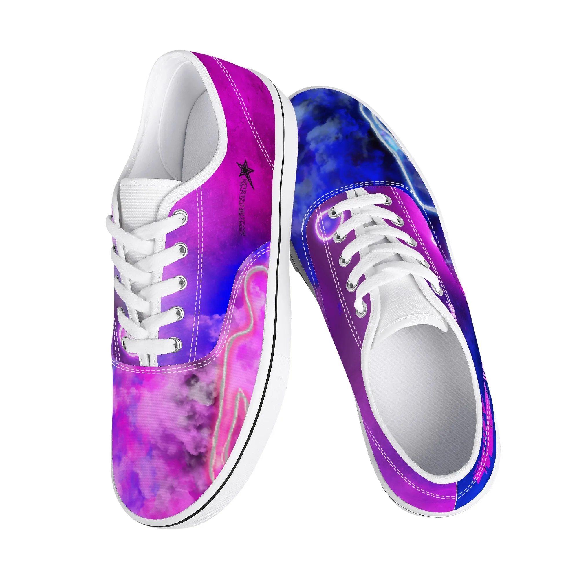 U.N.I. Treasure Series - White Canvas Low Top