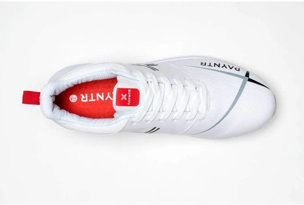 Unisex-Adult Classic V Pimple-White & Blue Cricket Shoes-US9/UK8