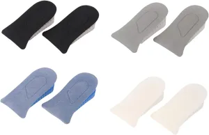 VALICLUD Height Increase Insoles 4 Pairs Move Insoles for Men Women Shock-Absorbing Moisture Absorber