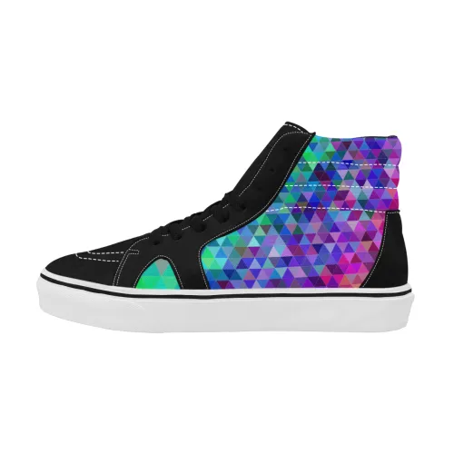 Vibrant 3 Women's High Top Skateboarding Shoes/Large (Model E001-1)