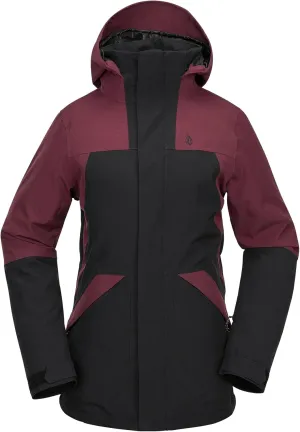 Volcom Women's Shelter 3D Stretch Relaxed Fit Mid Length Snowboard Jacket