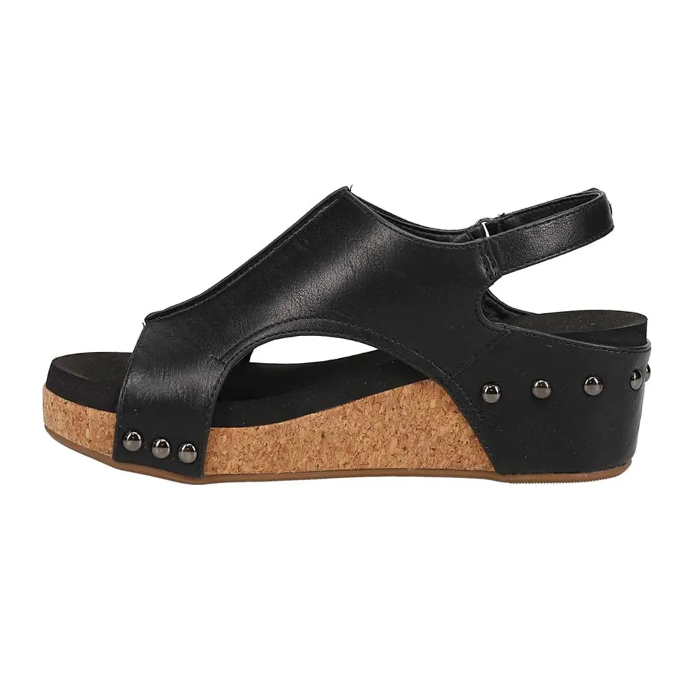 Volta II Studded Slingback Wedge Sandals