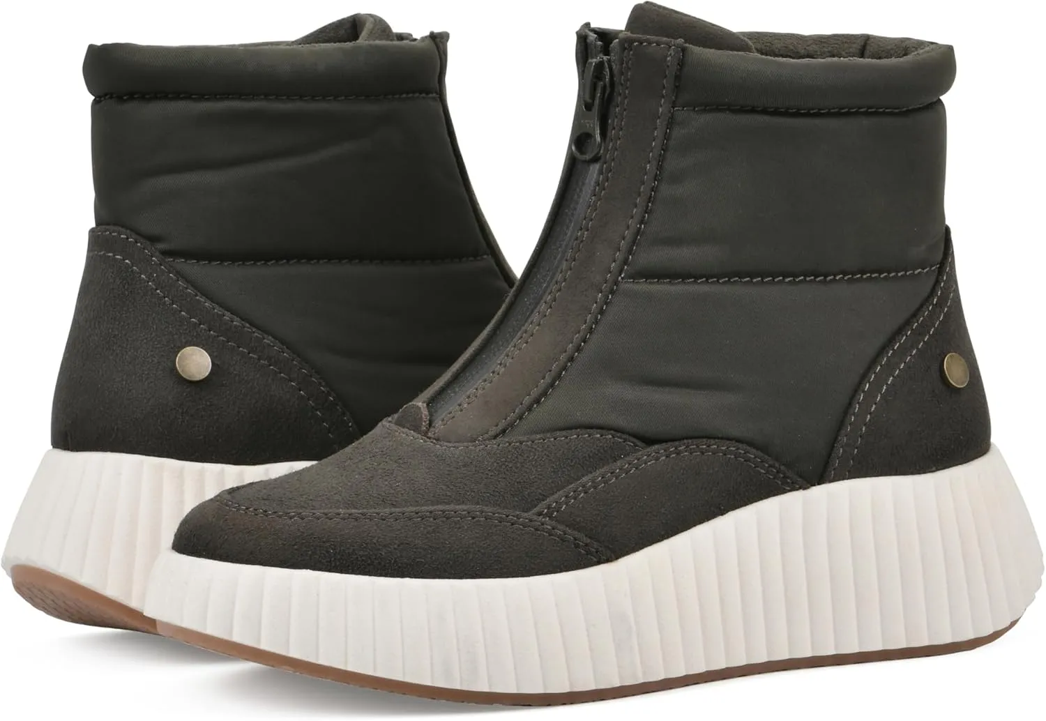 WHITE MOUNTAIN Women's Downtown Platform High-Top Sneaker Bootie