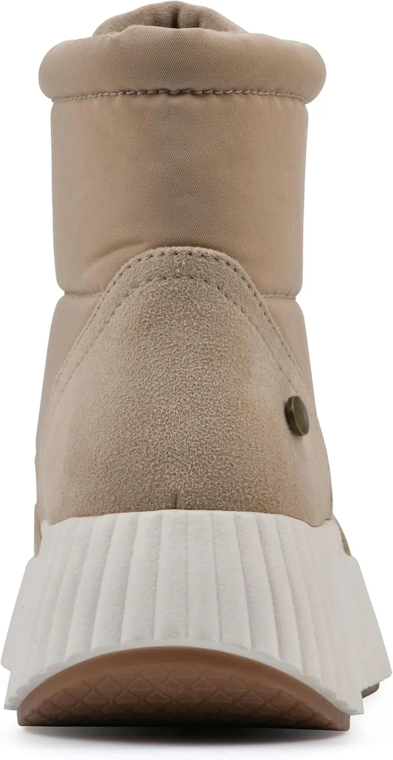 WHITE MOUNTAIN Women's Downtown Platform High-Top Sneaker Bootie