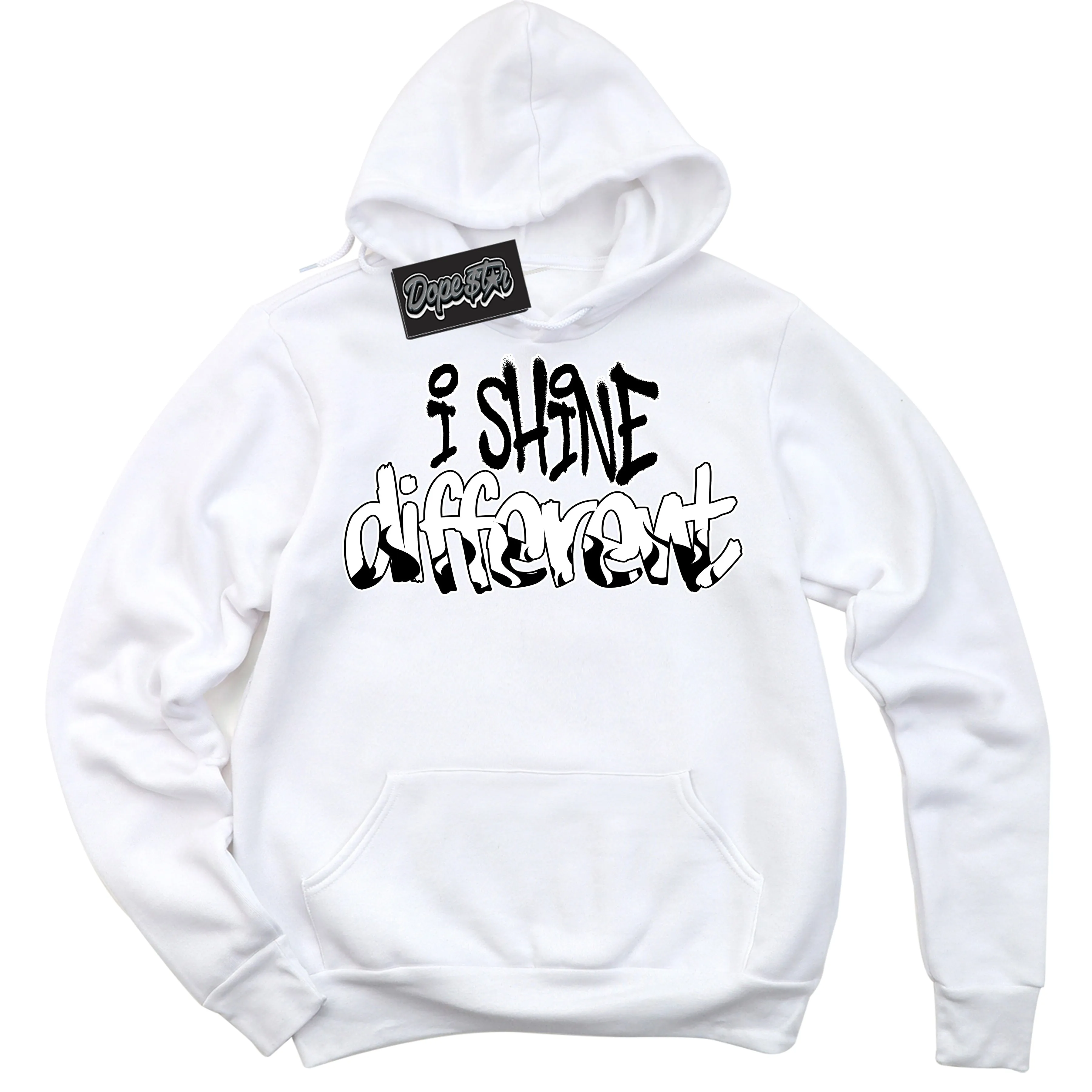 White Thunder 4s Sneaker Hoodie I Shine Different Graphic