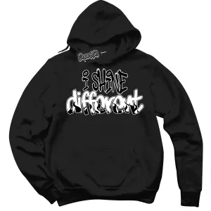 White Thunder 4s Sneaker Hoodie I Shine Different Graphic