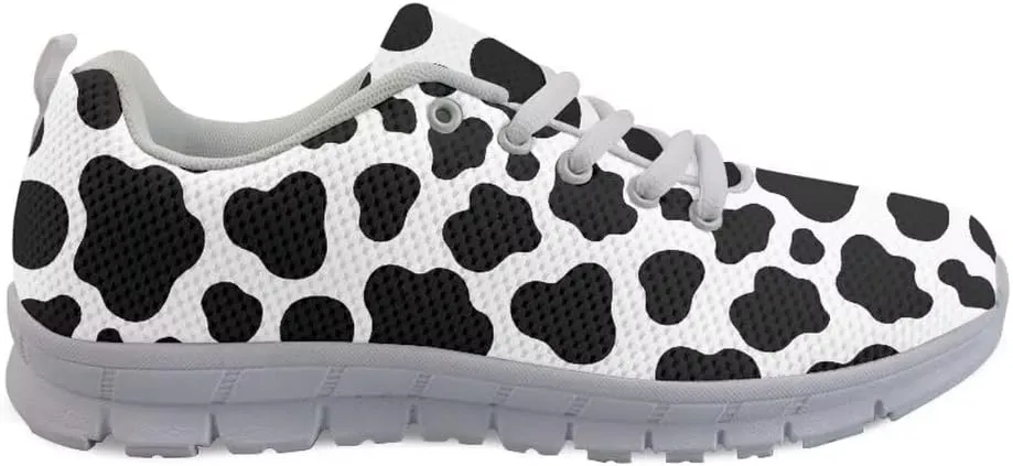 Women Running Shoes Non Slip Comfortable White Sole Lace Up Lightweight Sneaker
