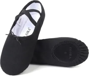 Women's Ballet Shoes Canvas Dance Slippers Yoga Practice Shoes for Girls/Adults