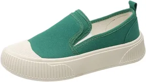 Women's Canvas Shoes Slip Shoes Cloud Slides Shoes Thick Bottom Shoes Board Shoes Walking Shoes Road Shoes Running Shoes Biscuit Shoes Flat One Stirrup Shoes Foam Household Shoes