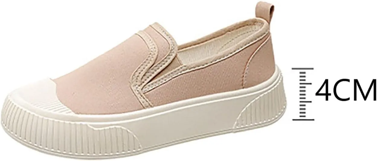 Women's Canvas Shoes Slip Shoes Cloud Slides Shoes Thick Bottom Shoes Board Shoes Walking Shoes Road Shoes Running Shoes Biscuit Shoes Flat One Stirrup Shoes Foam Household Shoes