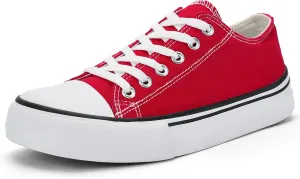 Women's Canvas Tennis Casual Walking for Women Fashion Sneaker Wide Toe Shoes
