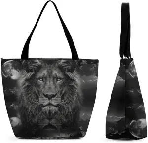 Women's Handbags Animal Lion Shopping Bag Leather Tote Bag Satchel Bags