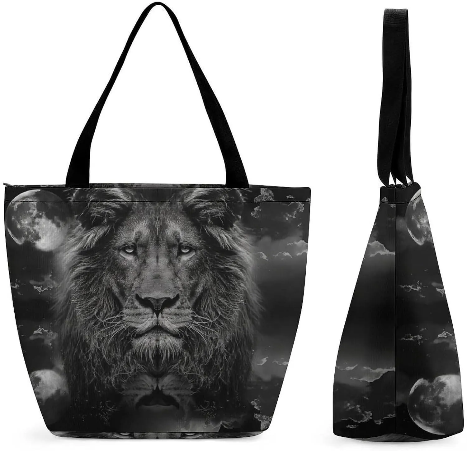 Women's Handbags Animal Lion Shopping Bag Leather Tote Bag Satchel Bags