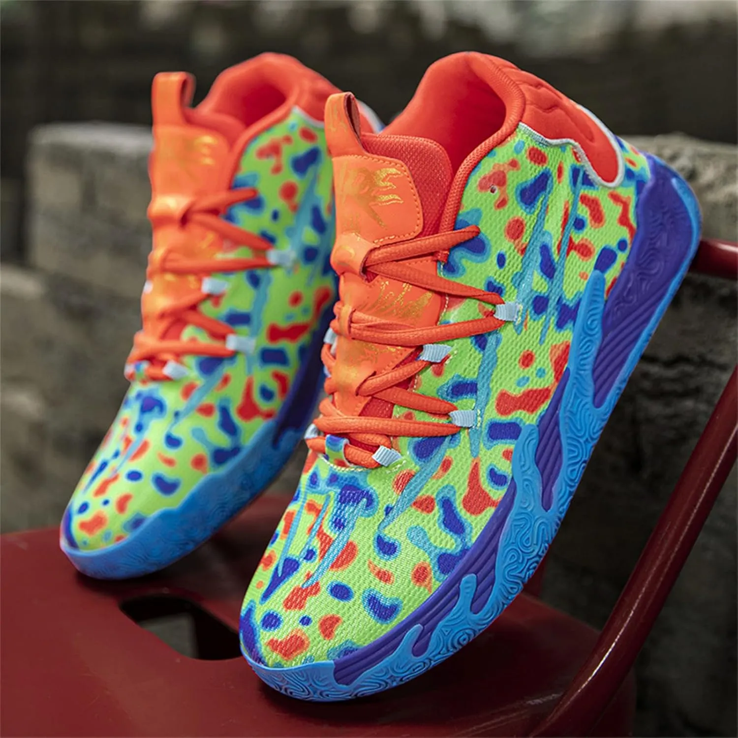 Womens Lightweight Lace Up High Top Fashion Basketball Shoes Soft Non-Slip Running Tennis Volleyball Sneakers Classic Sports Shoes