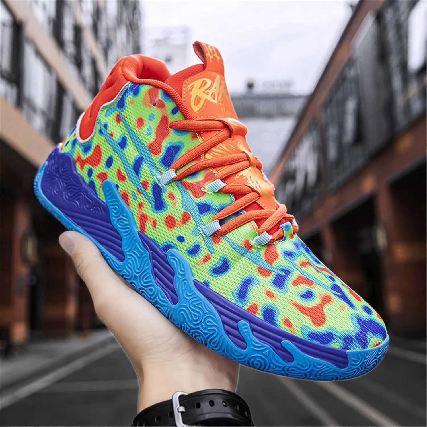 Womens Lightweight Lace Up High Top Fashion Basketball Shoes Soft Non-Slip Running Tennis Volleyball Sneakers Classic Sports Shoes