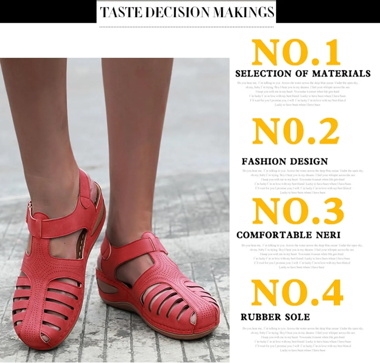 Women's Retro Gladiator Wedge Sandals - Closed Round Toe Hollow Platform Sandals with Ankle Strap Anti-Slip Sole | Comfortable Bohemian Style for Casual Outdoor Wear