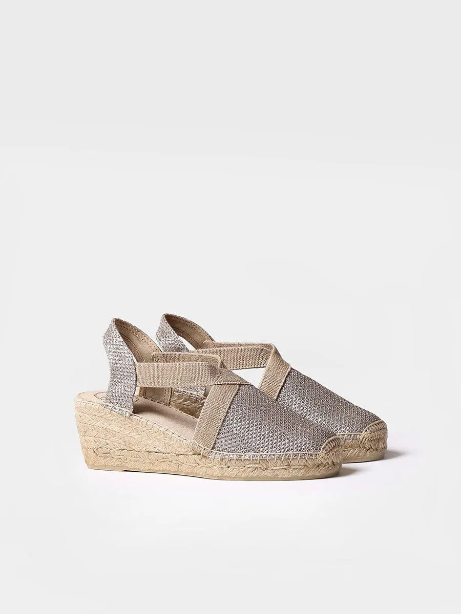 Women's shiny vegan espadrilles - TRITON