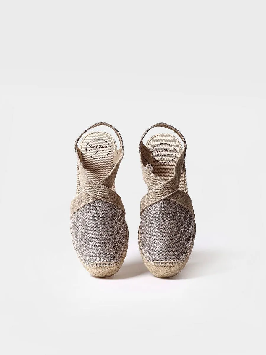 Women's shiny vegan espadrilles - TRITON